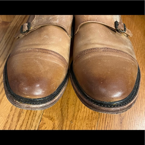 Frye Double Monk Loafer, Tan